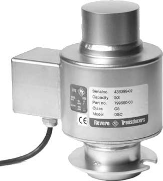 Digital, Single Column, Stainless Steel, Compression, Load Cell, Revere, Transducers, Model DSC